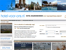 Tablet Screenshot of hotel-voor-ons.nl